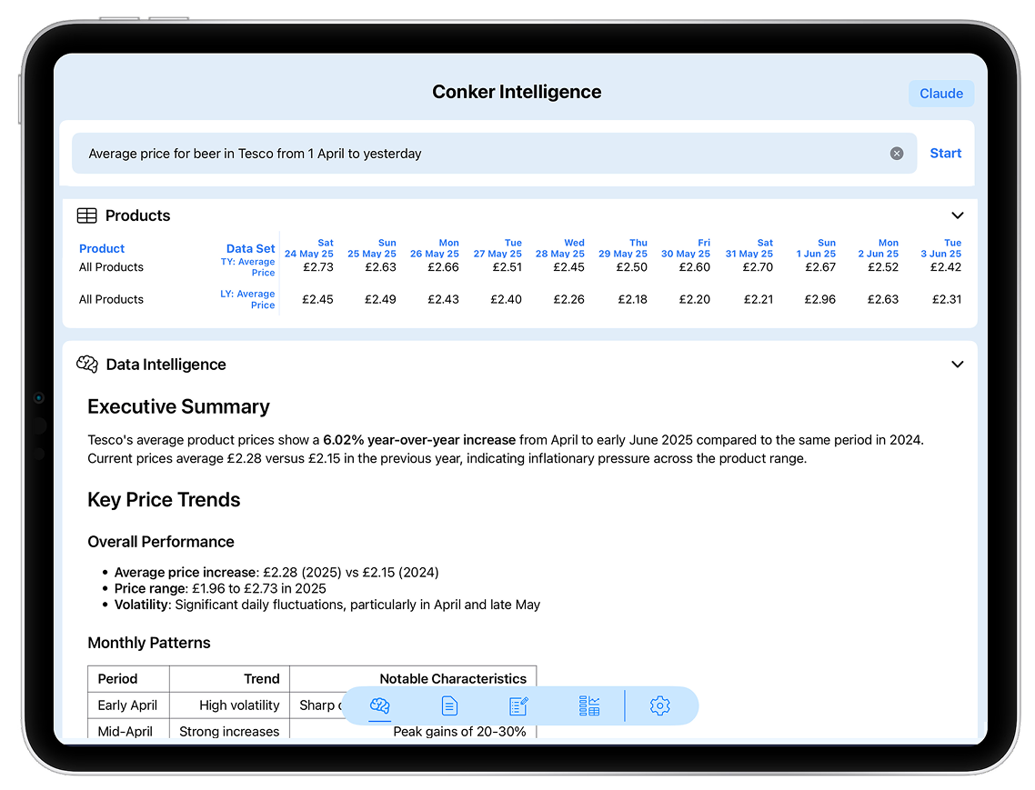 Data Tablet Screenshot